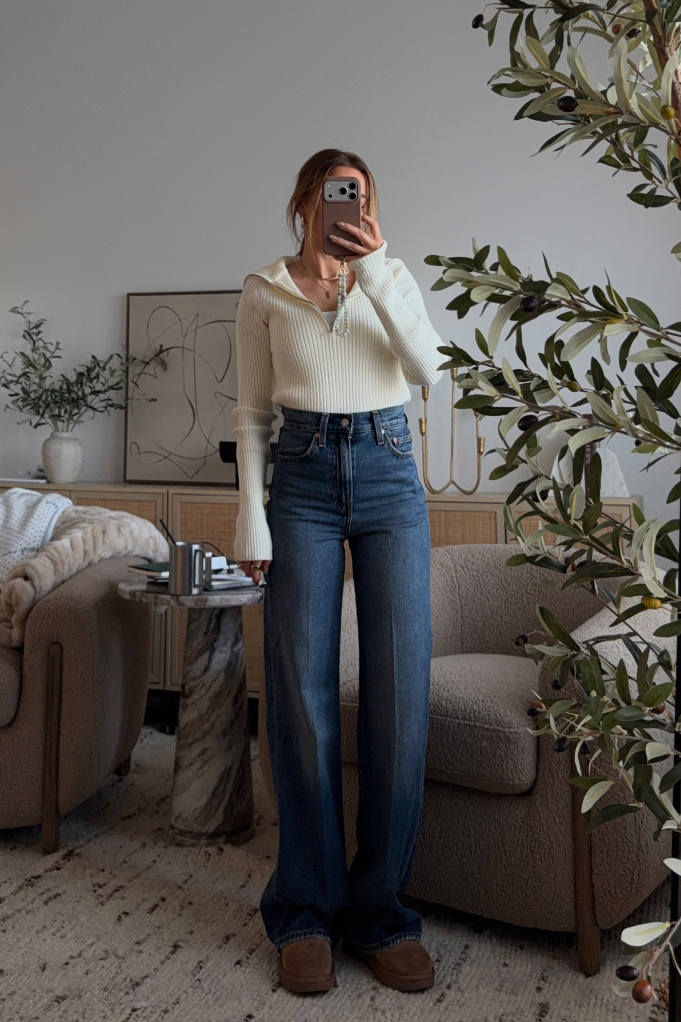 yesterdays amazon outfit! wearing a 24 in the jeans. 5’3  