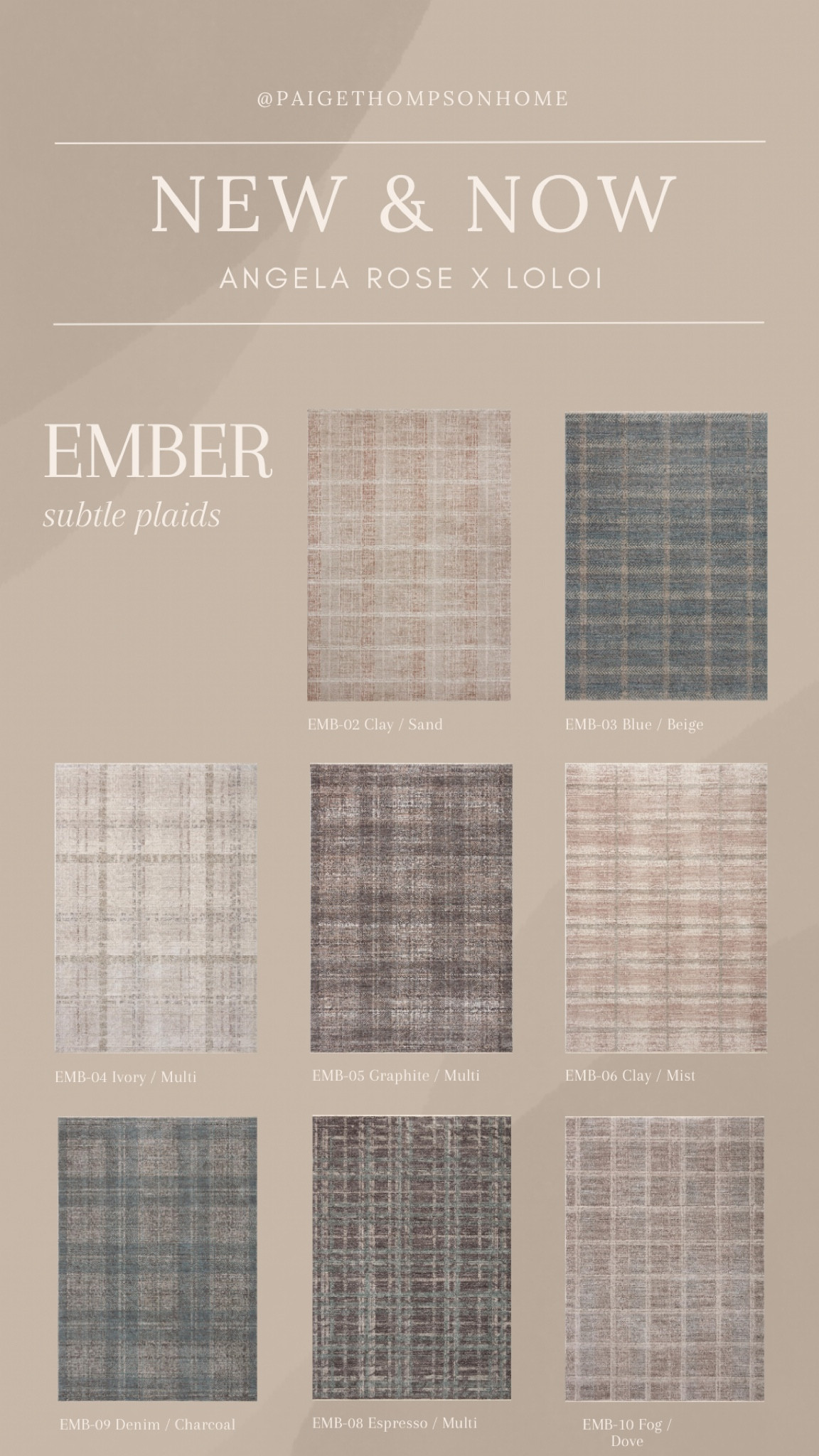 New & Now// Angela Rose x Loloi Ember Rug Collection just launched. Check out these subtle plaid rugs to dress up any space.

Rug, living room, bedroom, office, home 

#LTKhome