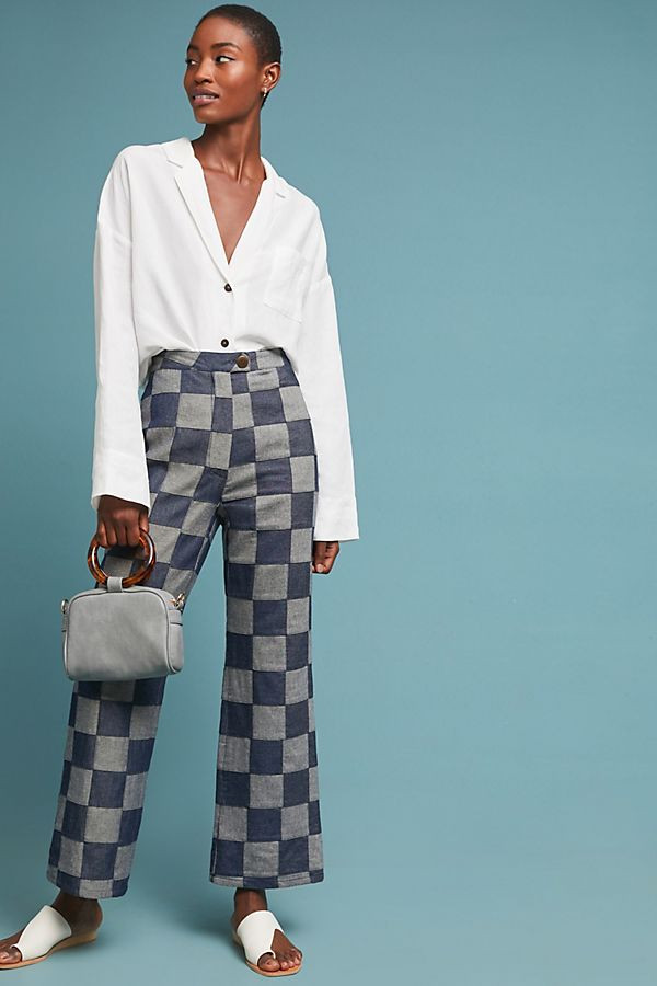 Mara Hoffman Checkerboard Trousers | Anthropologie (US)