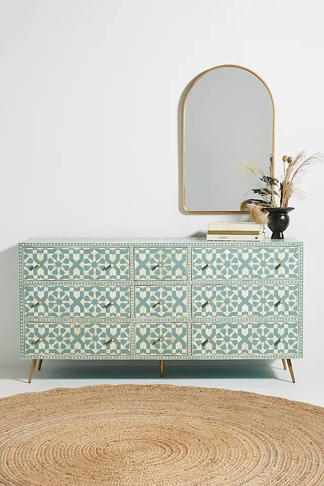Moroccan Inlay Nine-Drawer Dresser | Anthropologie (US)