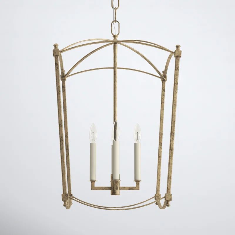 Olive 4 - Light Dimmable Lantern Geometric Chandelier | Wayfair North America