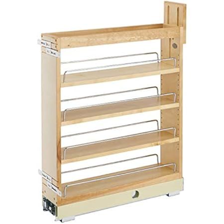 Rev-A-Shelf 432-BF-6C 6-Inch Base Cabinet Filler Pullout Kitchen Wooden Spice Rack Holder Shelves... | Amazon (US)
