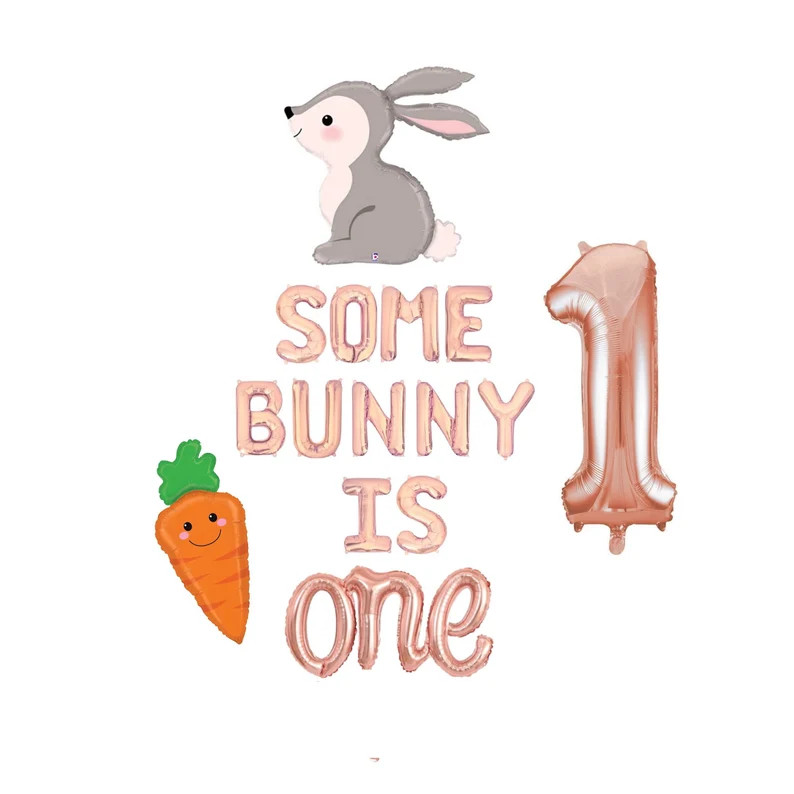 Some Bunny is One Balloon Banner Easter First Birthday Some | Etsy | Etsy (US)