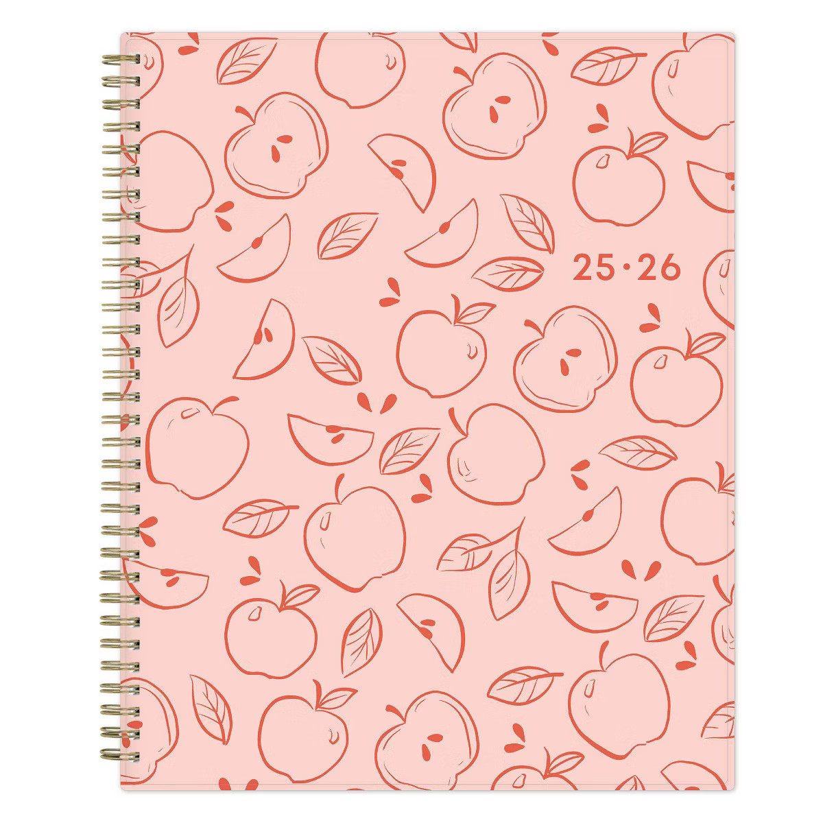 Blue Sky 8.5"x11" 2025-2026 Weekly/Monthly Wirebound Teacher Lesson Planner Printed Apple Sketch,... | Target