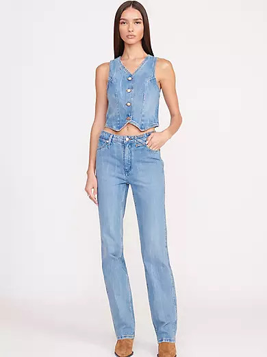 Wrangler + STAUD The Vest in Mid Blue | Wrangler