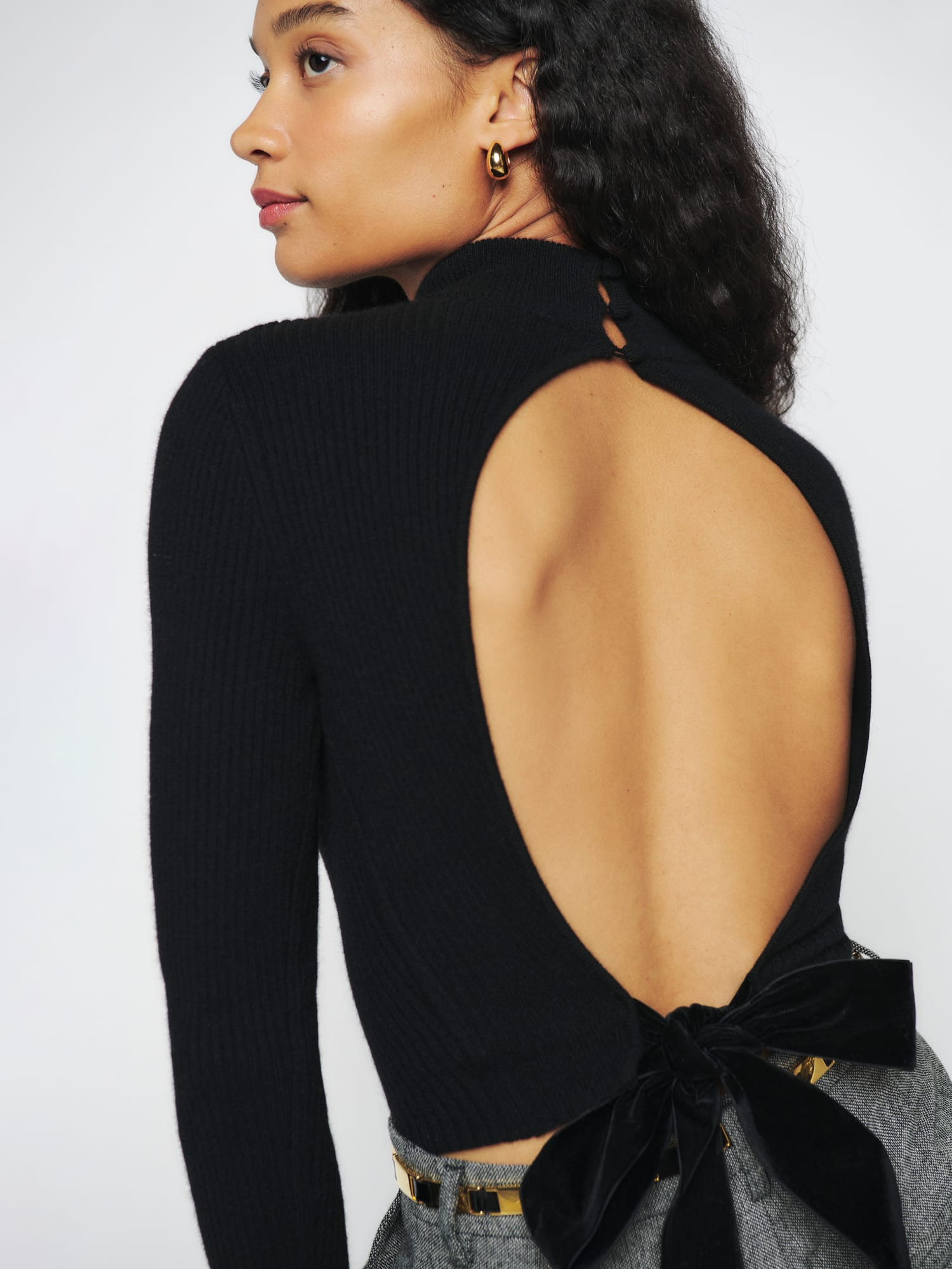 Osteria Open Back Sweater | Reformation (Global)