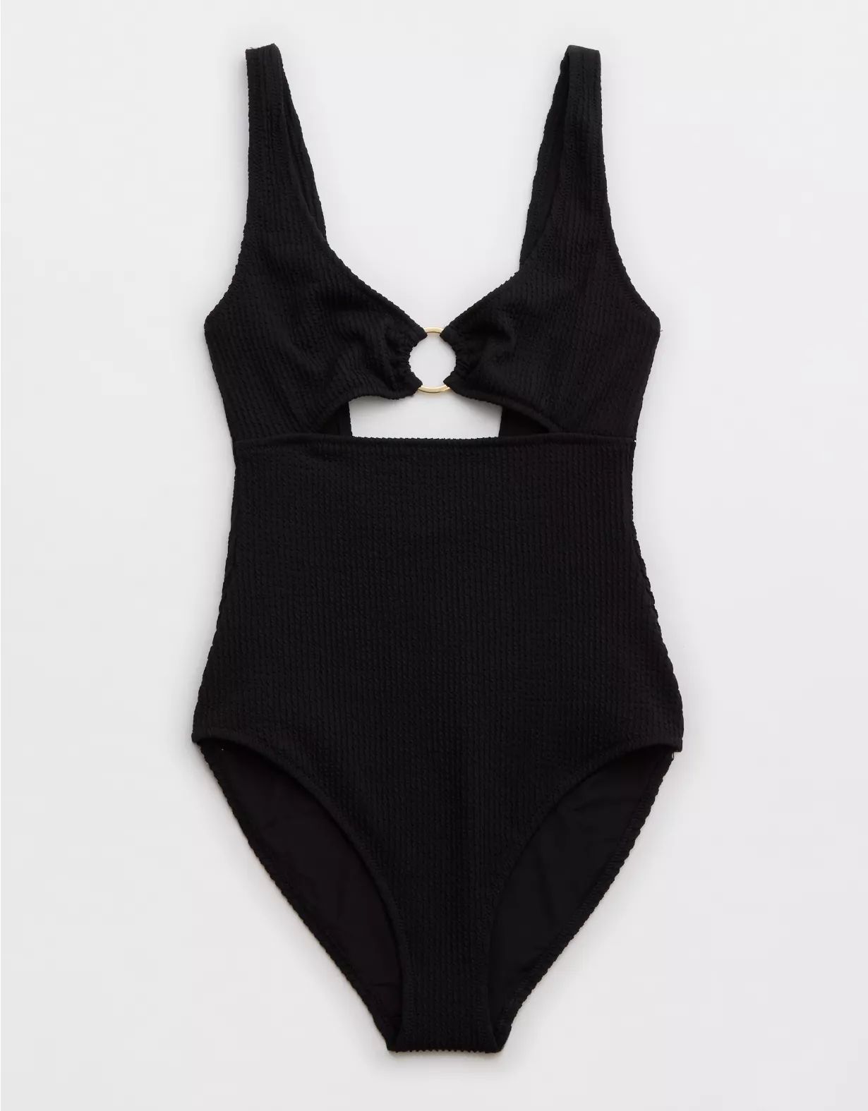 Aerie Crinkle Ring Full Coverage One Piece Swimsuit | Aerie