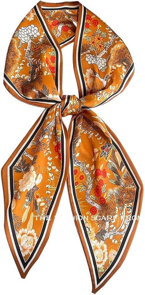 Livrerpi Silk Feeling Head Scarf Fashion Satin Hair Scarf Square Long Scarves for Women Gifts | Amazon (US)