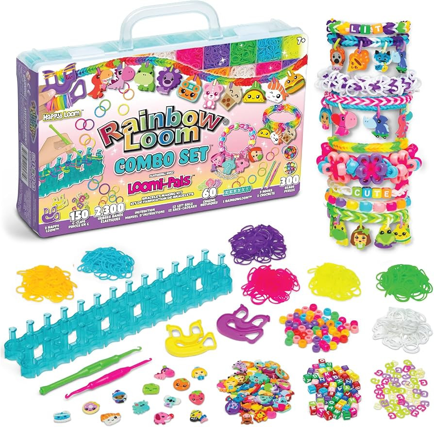 Rainbow Loom\u00ae Loomi-Pals\u2122 Combo Set, Features 60 Cute Assorted LP Charms, the NEW RL2.0... | Amazon (US)