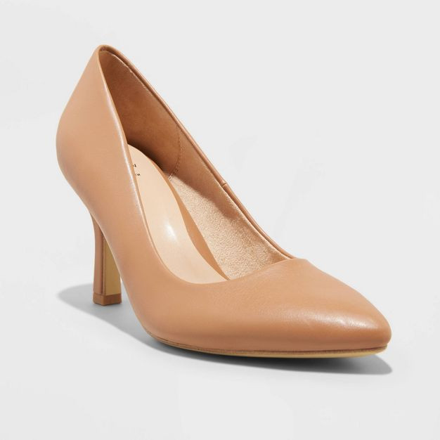 Women's Jen PU Heels - A New Day™ | Target