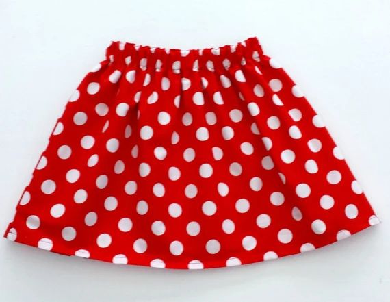 Girls Skirt Polka Dot Skirt Girls Dot Skirt. Minnie Mouse | Etsy | Etsy (US)
