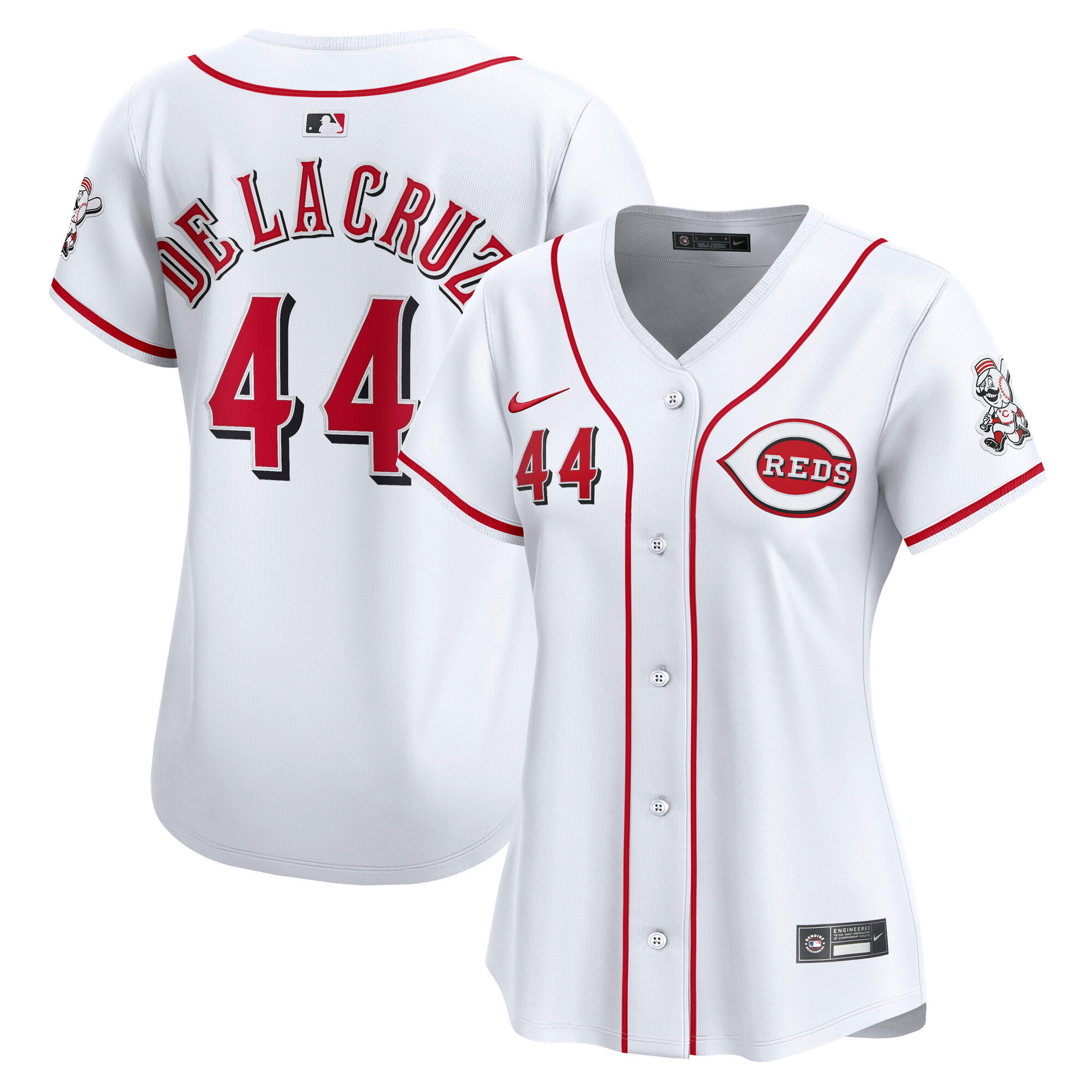 Women's Nike Elly De La Cruz White Cincinnati Reds Home Limited Player Jersey | Fanatics