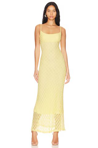 Bardot Adoni Mesh Maxi Dress in Canary Yellow from Revolve.com | Revolve Clothing (Global)
