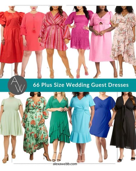 66 Plus Size Wedding Guest Dresses with sleeves by Alexa Webb #plussize

#LTKover40 #LTKplussize #LTKstyletip