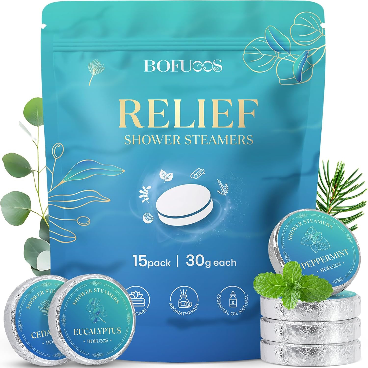 Shower Steamers Aromatherapy, Birthday Gifts for Men Teen, Stocking Stuffers White Elephant Chris... | Amazon (US)