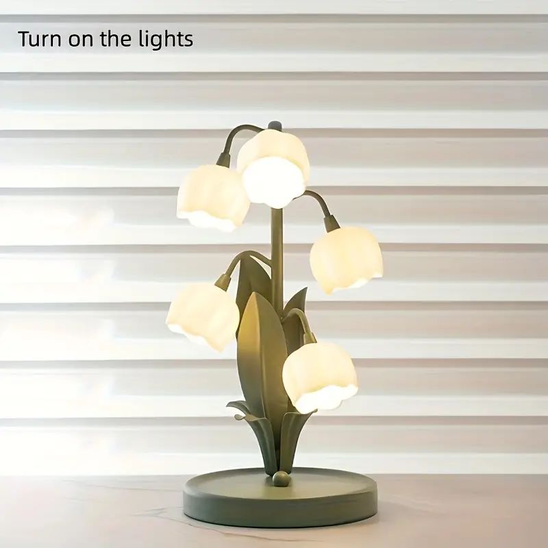 Retro Bedside Lamp Flower Table Lamp Living Room Bedside - Temu | Temu Affiliate Program