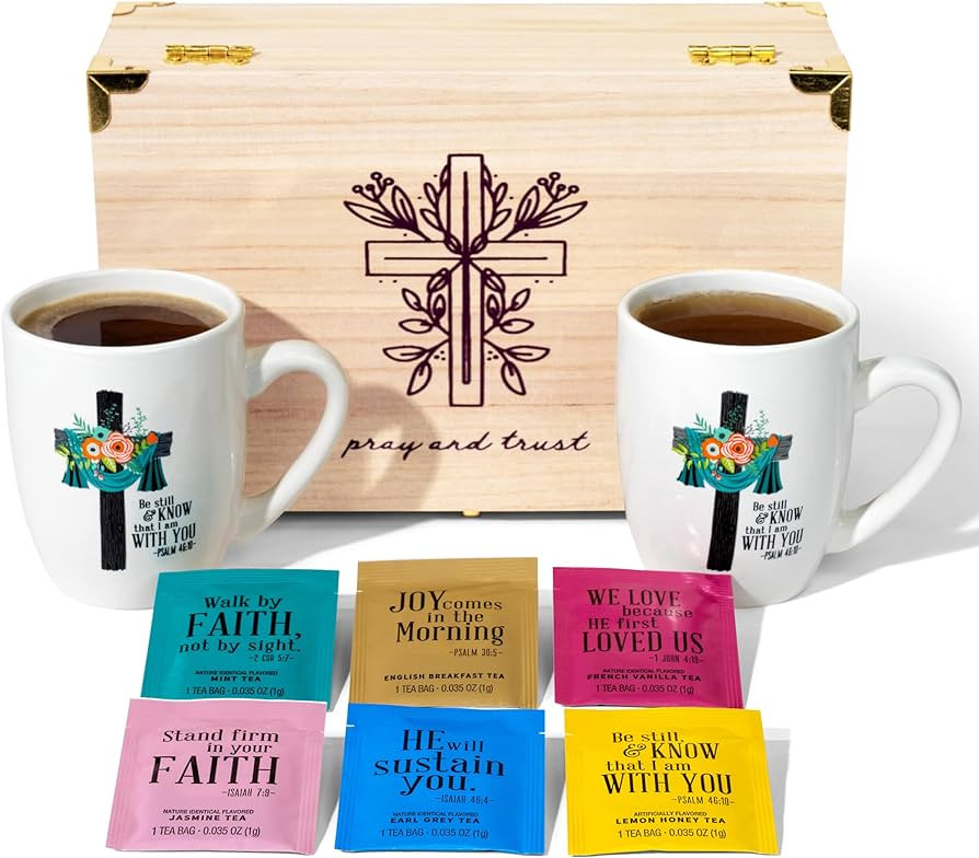Thoughtfully Gourmet, Christian Prayer Tea Gift Set, Includes 30 Teas in 6 Flavors with Bible Ver... | Amazon (US)