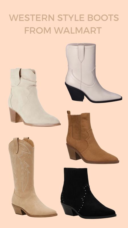 Western boots for fall on a budget!! 

#LTKshoecrush #LTKFind #LTKSeasonal