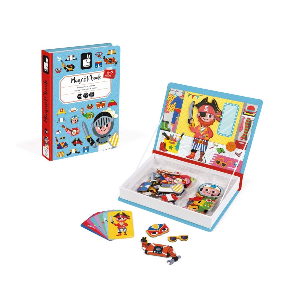 Janod MagnetiBook 45 pc Magnetic Boys Costumes Dress Up Game - Ages 3+ - J02719 | Amazon (US)