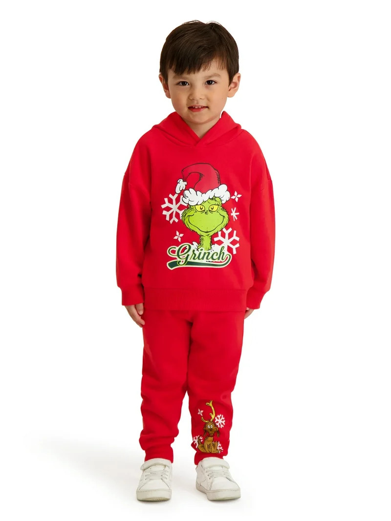 Dr. Seuss The Grinch Toddler Sweatshirt and Jogger Set, Sizes 2T-5T | Walmart (US)