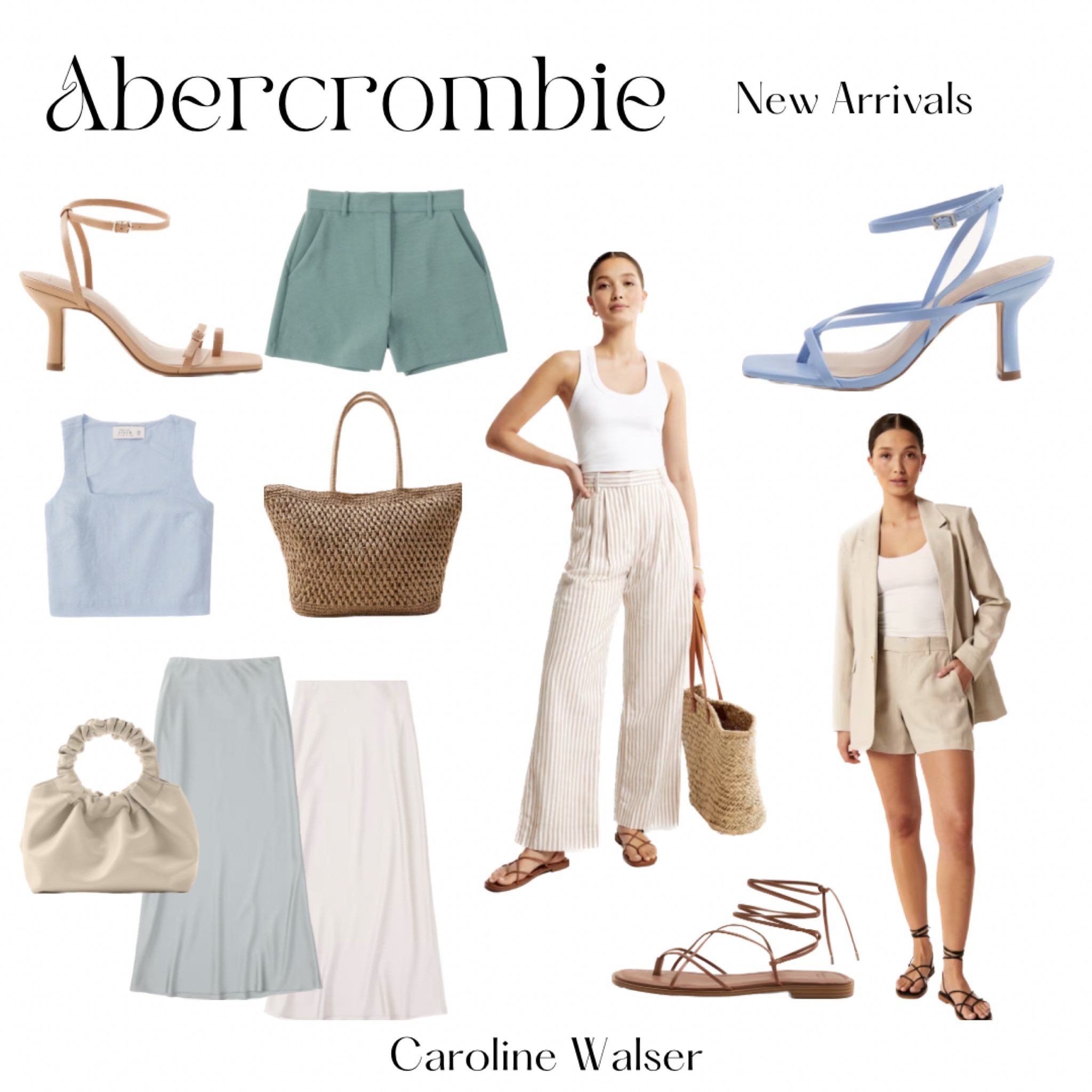 Abercrombie new arrivals 

Linen looks are everywhere this spring! I enjoy the classic look of these pants and love that you can dress them up with a jacket and heels or down with a fitted tank and sandals. 

#Linen #LinenSet #LinenJacket #SatinSkirt #SatinMidi #MidiSkirt #LightBlue #Heels #Sandals #LinenPants #WorkWear #SummerWorkLooks #NightToDay #TailoredShorts #SpringBag 

#LTKworkwear #LTKstyletip #LTKSeasonal