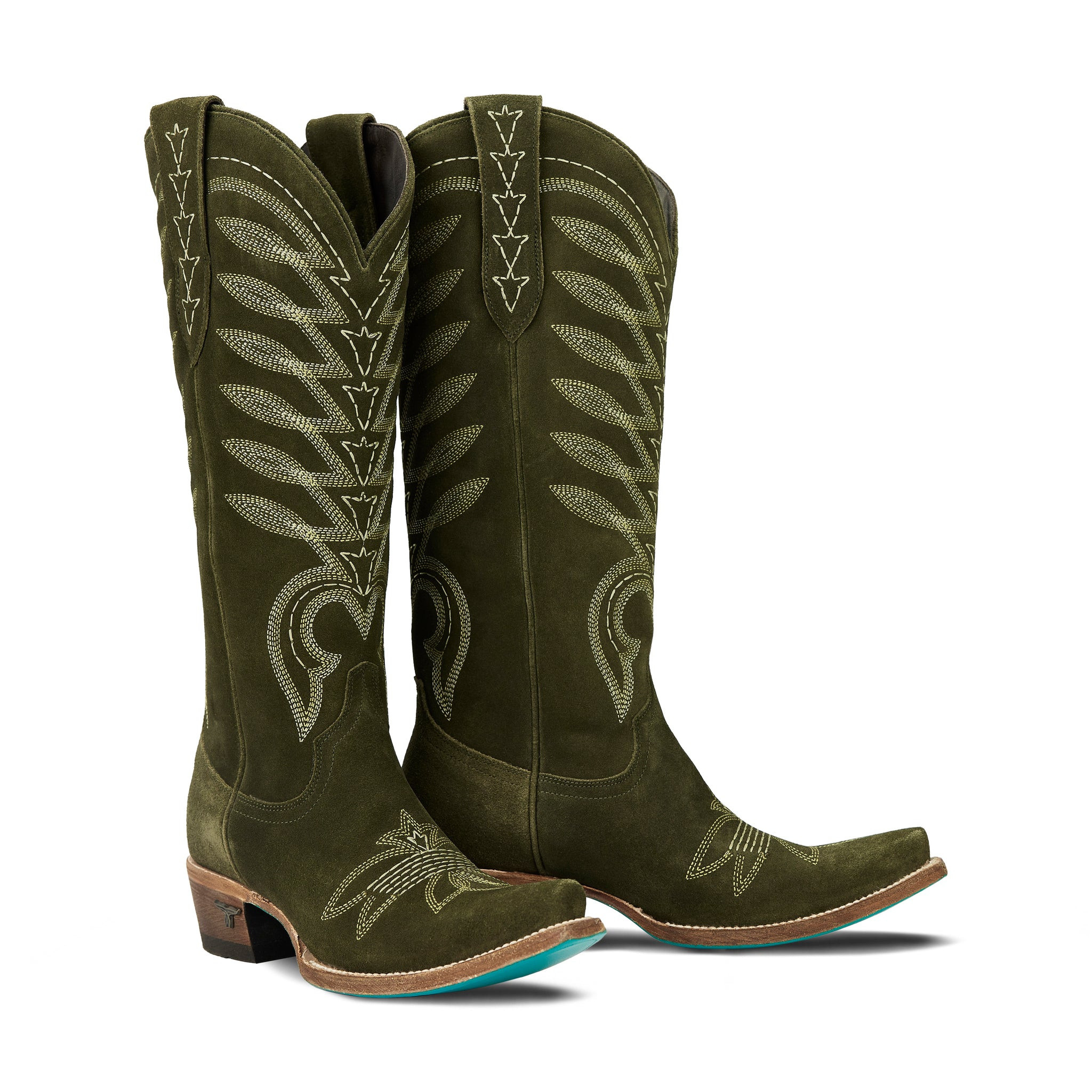 Squash Blossom Boot - Olive Suede | Lane Boots