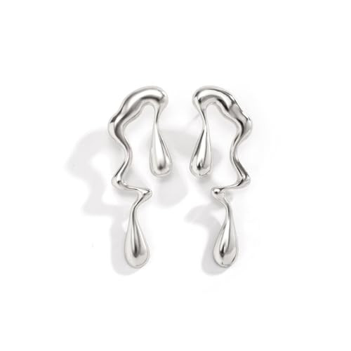 Asymmetrical Waterdrop Earrings Irregular Abstract Aesthetics Earring Mismatched Molten Drop Earr... | Amazon (CA)