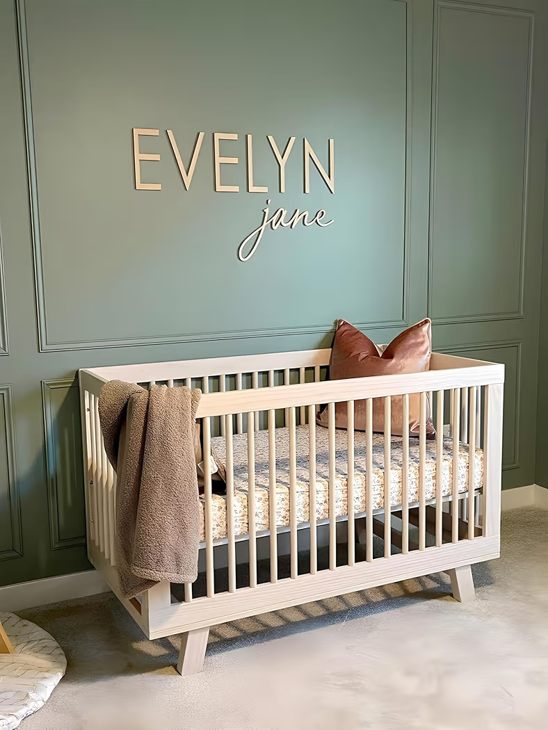 Personalized Nursery Name Sign - Custom Wooden Name Signs for Kids Room, Personalized Name Sign f... | Amazon (US)