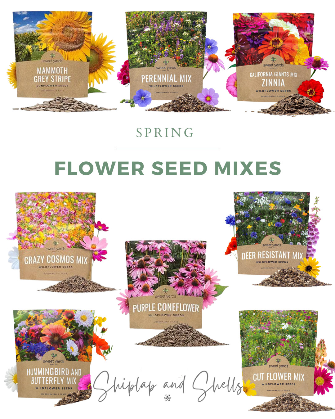 Get ready for a season full of beautiful blooms! This collection of flower seeds has everything you need to fill your garden with vibrant colors and gorgeous varieties. Whether you're a seasoned gardener or just getting started, these favorites are perfect for creating a stunning flower garden.  

 #LTKSeasonal #LTKHome