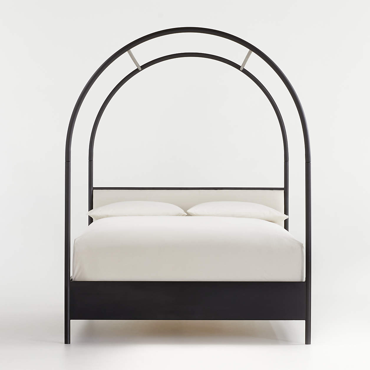 Canyon Arched Queen Canopy Bed with Upholstered Headboard by Leanne Ford + Reviews | Crate & Barr... | Crate & Barrel