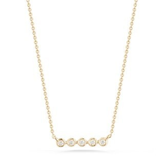 Lulu Jack Mini Bezel Bar Necklace | Dana Rebecca Designs