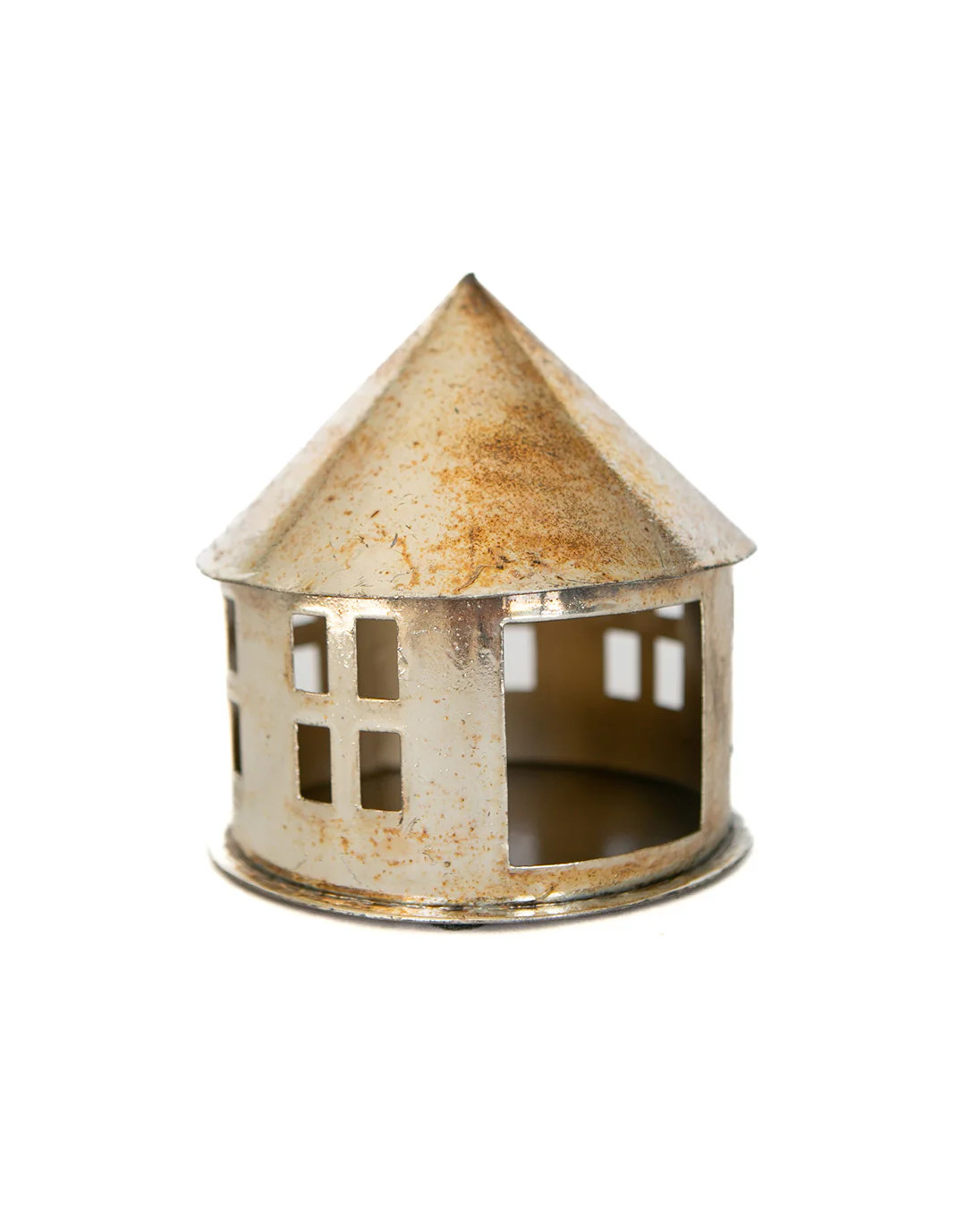 Round Metal Oxidized House | Elements by Remedy