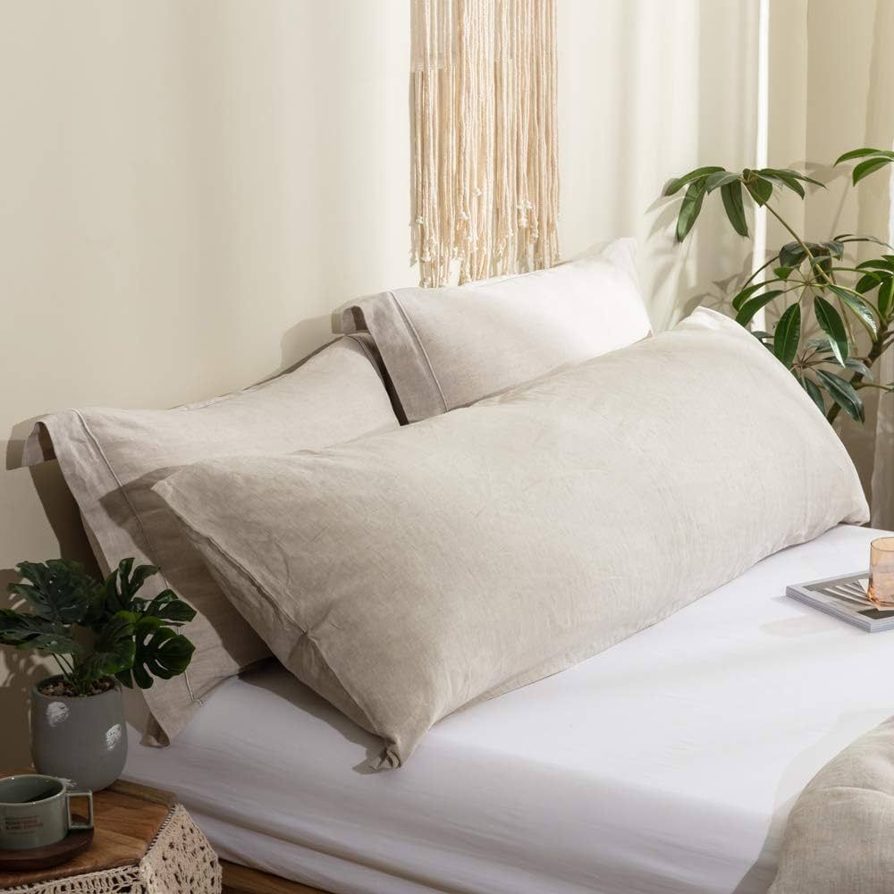 Simple&Opulence Body Pillow Cover 20" x 54",100% Pure Linen, Ultra Soft and Breatherable, Body Pi... | Amazon (US)