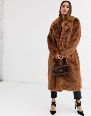 Glamorous longline faux fur coat | ASOS UK