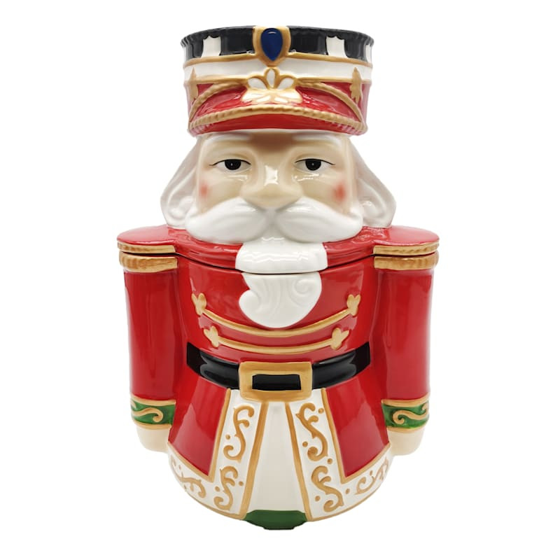 Classic Christmas Nutcracker Cookie Jar | At Home