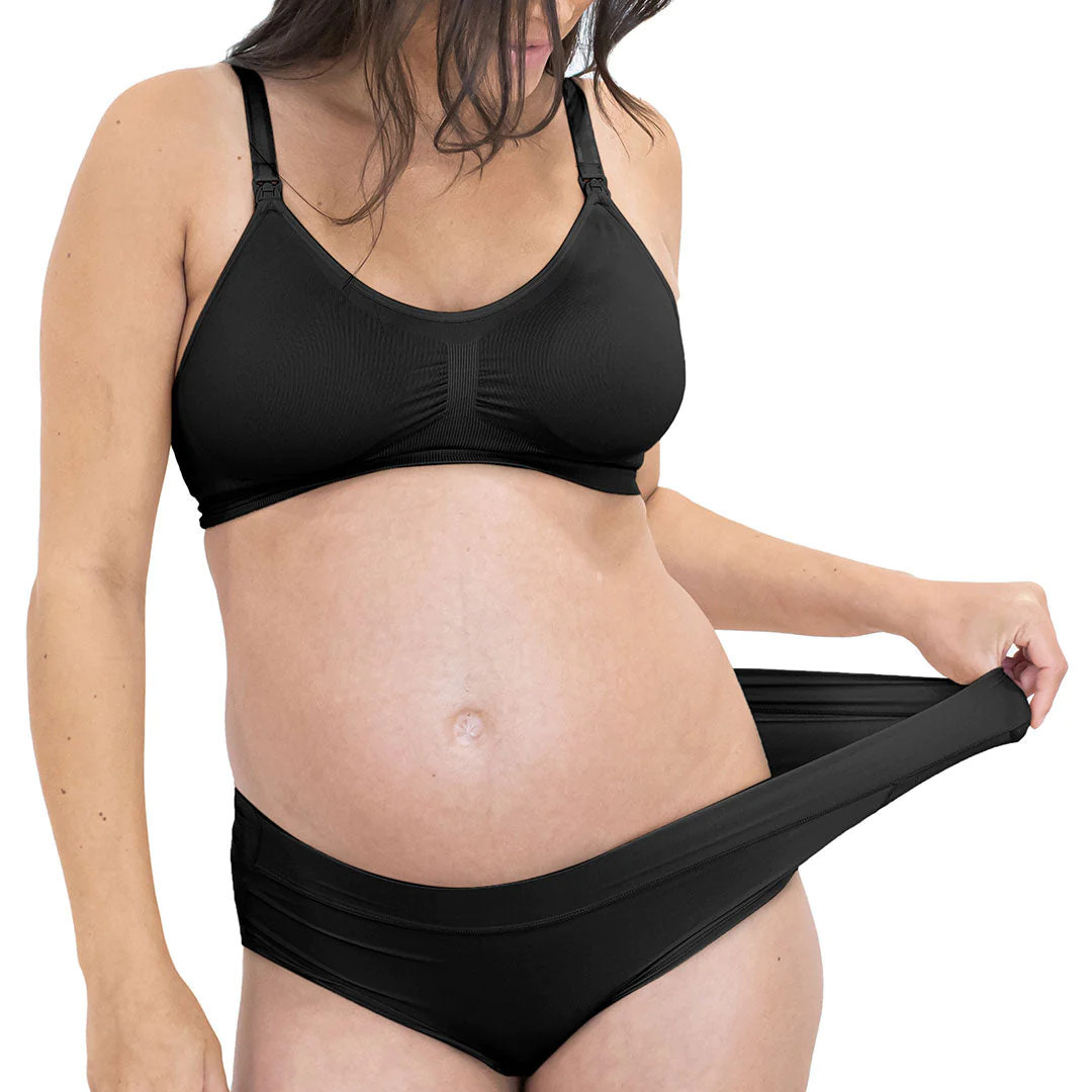 Grow with Me™ Maternity & Postpartum Brief | Black | Kindred Bravely