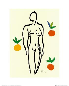 Nu Aux Oranges | Art.com