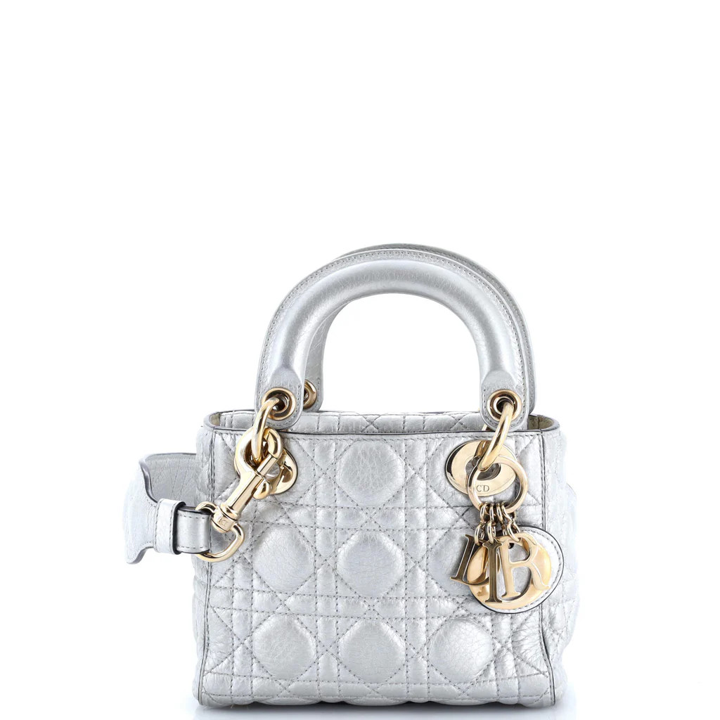 Supple Lady Dior Bag Cannage Quilt Calfskin Mini | Rebag