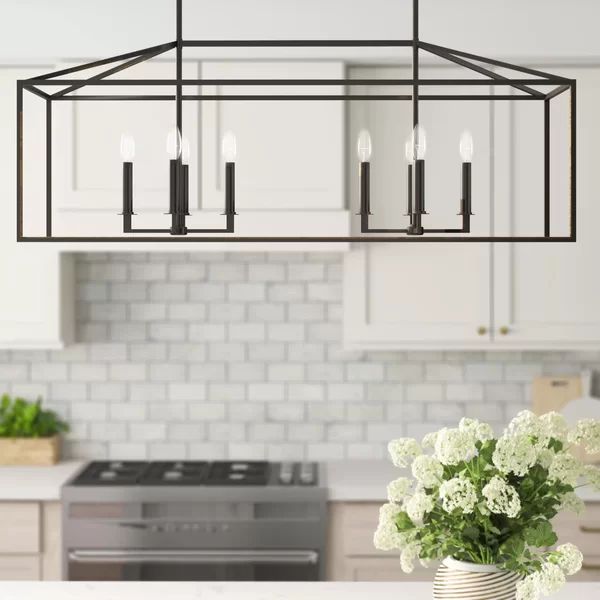 Capron 8 - Light Kitchen Island Rectangle Pendant | Wayfair North America