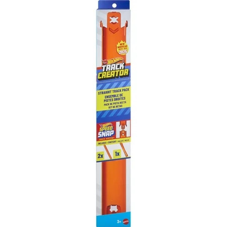 Hot Wheels Track Creator Straight Track Pack, 3 Feet of Speed Snap Track & 2 Adapters | Walmart (US)