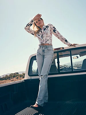 Women's Wrangler® Cowboy Cut® Slim Fit Jean in Prewashed Indigo | Wrangler