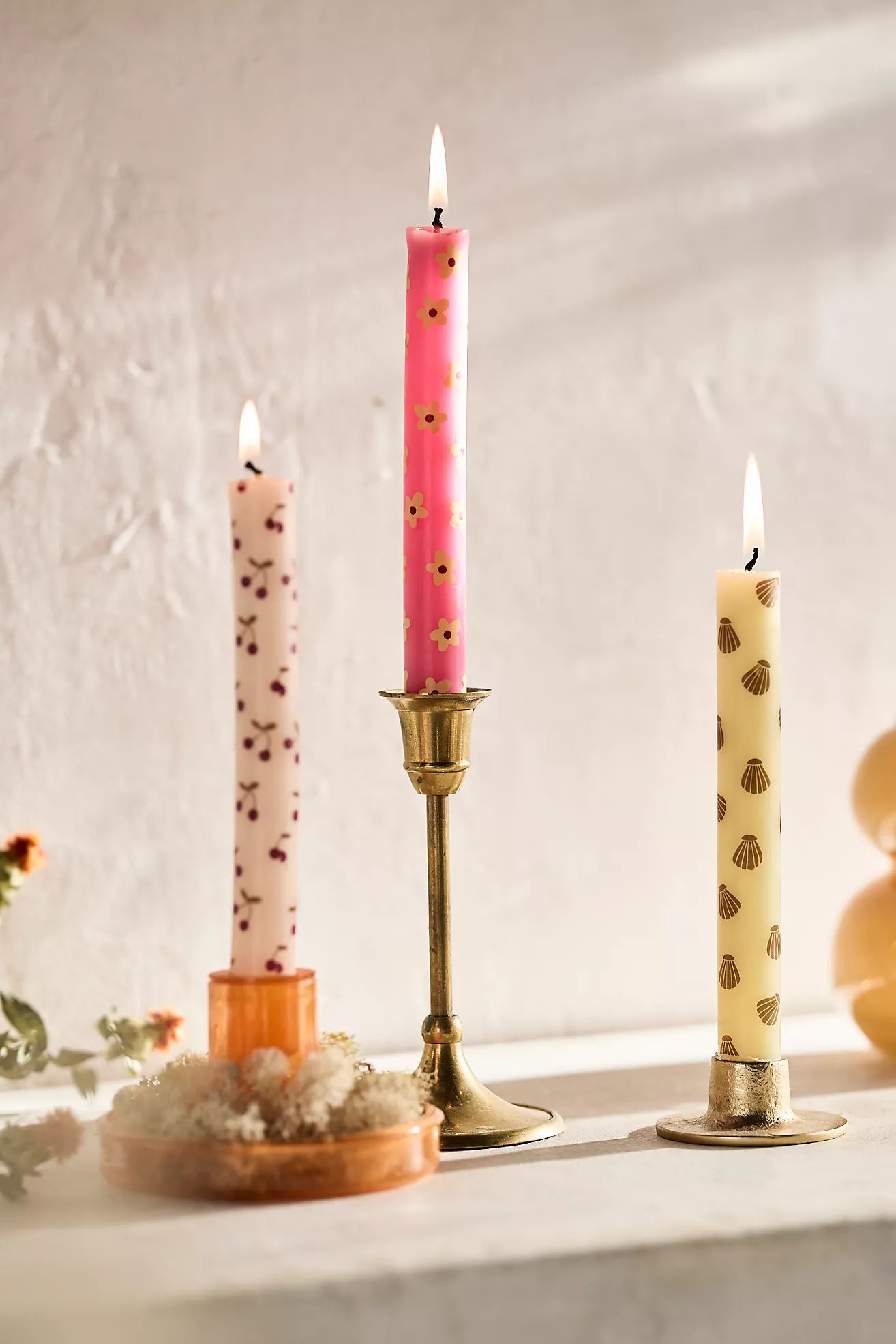 Spring Mix Taper Candles, Set of 3 | Anthropologie (US)
