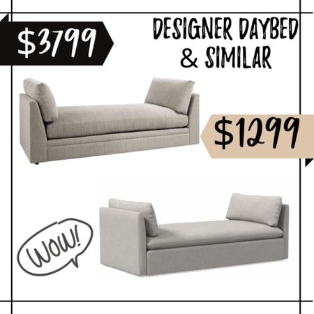 Great daybed options in two price points. Both 86 inches wide and available in lots of fabrics! I am seeing lots of daybeds in living rooms instead of separate chairs and love the look! 

#LTKstyletip #LTKhome