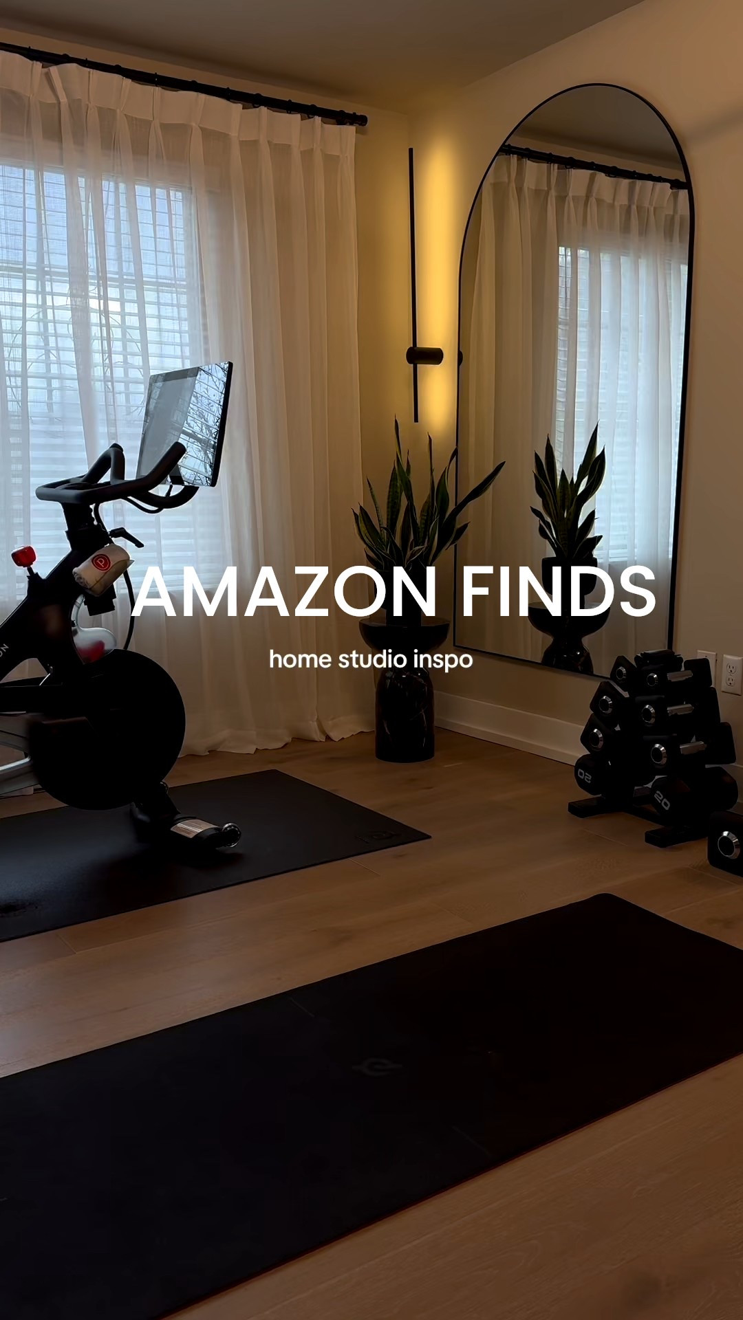 Home Studio with moody private gym vibes. Most of my home gym is from Amazon 

#LTKActive #LTKfitnessgoals #LTKHome