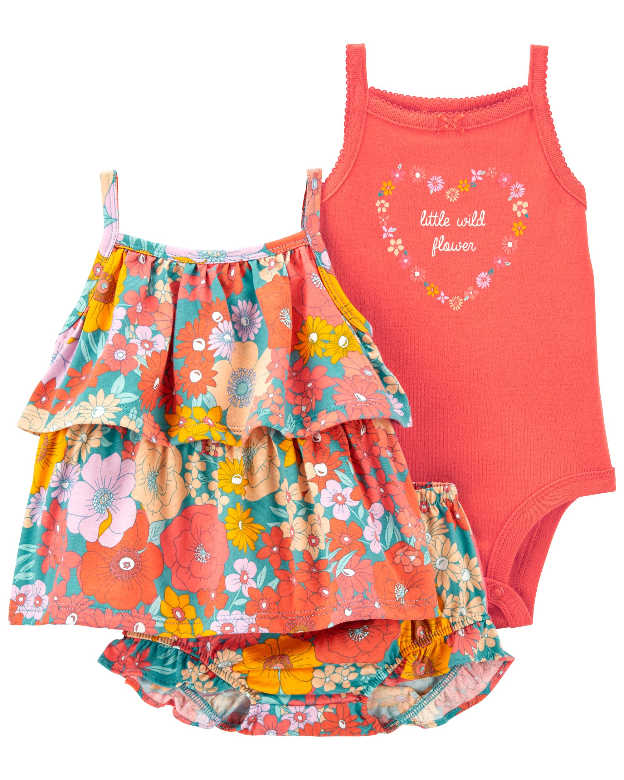 3-Piece Floral Little Short Set | Carter's