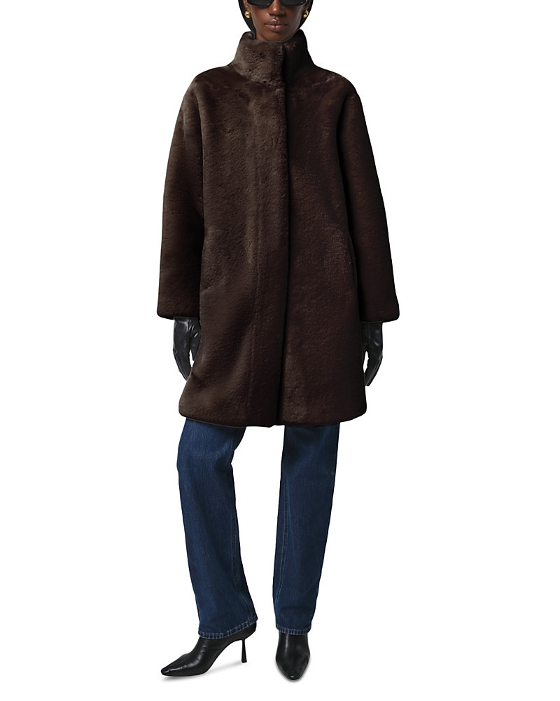 Apparis Blair Faux Fur Mid Length Coat | Bloomingdale's (US)