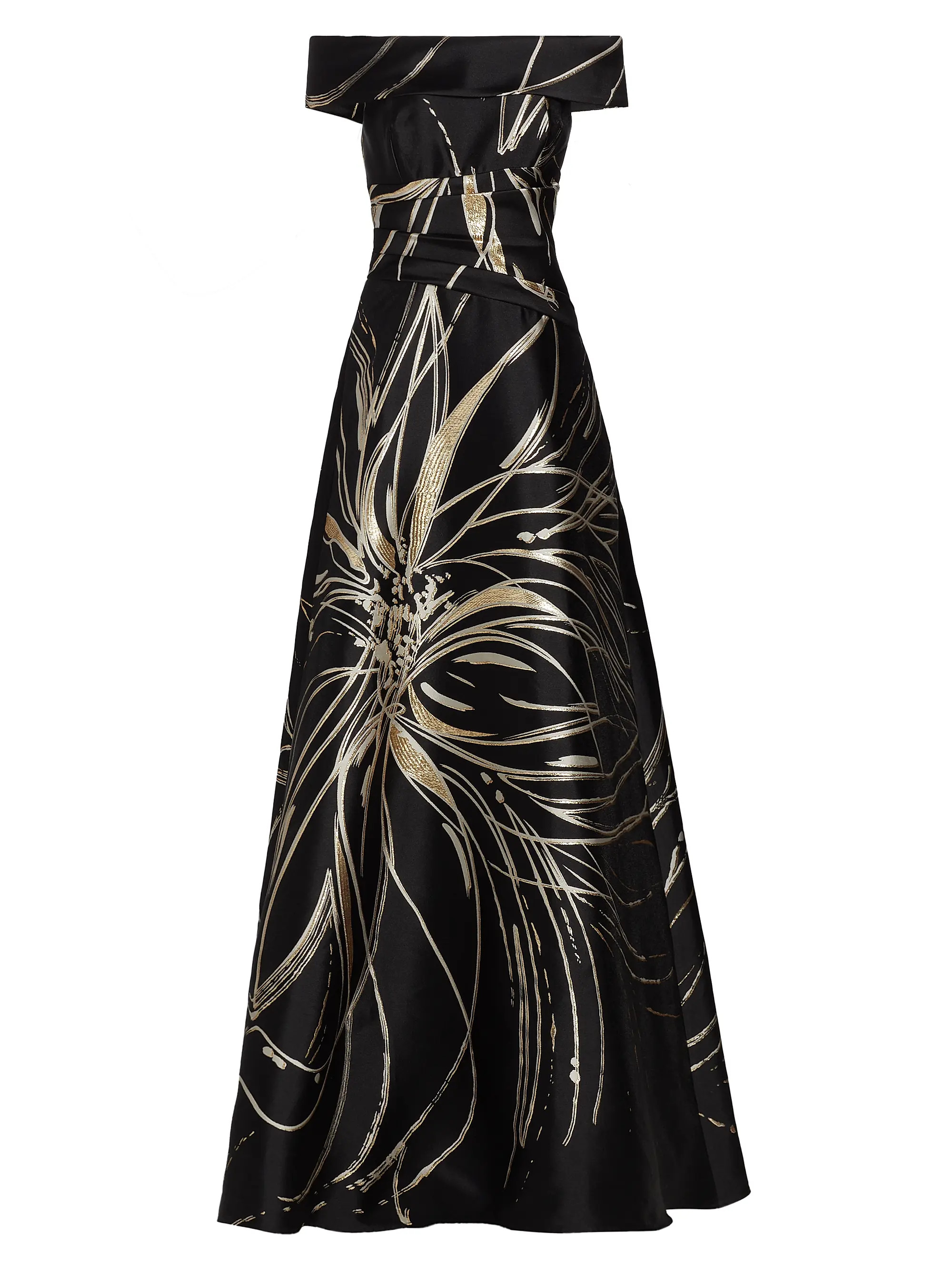 Floral Jacquard A-Line Gown | Saks Fifth Avenue