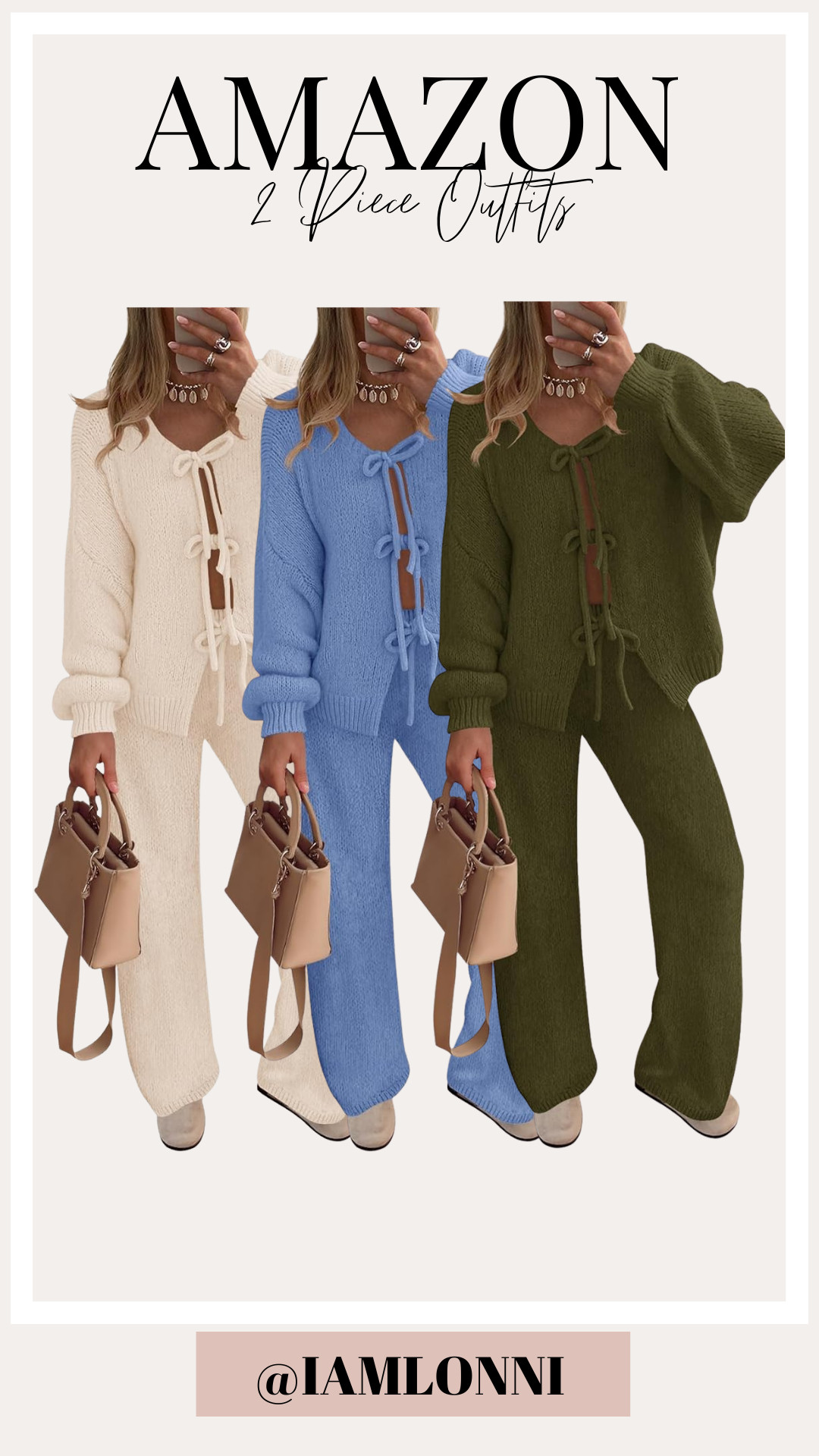 These cozy knit sets make getting dressed so easy! Just add your favorite bag and shoes for an instantly put-together look. ✨

#LTKStyle #AmazonFashion #KnitSet #FallOutfit
 

 #LTKgrwm #LTKootd #LTKvlog
