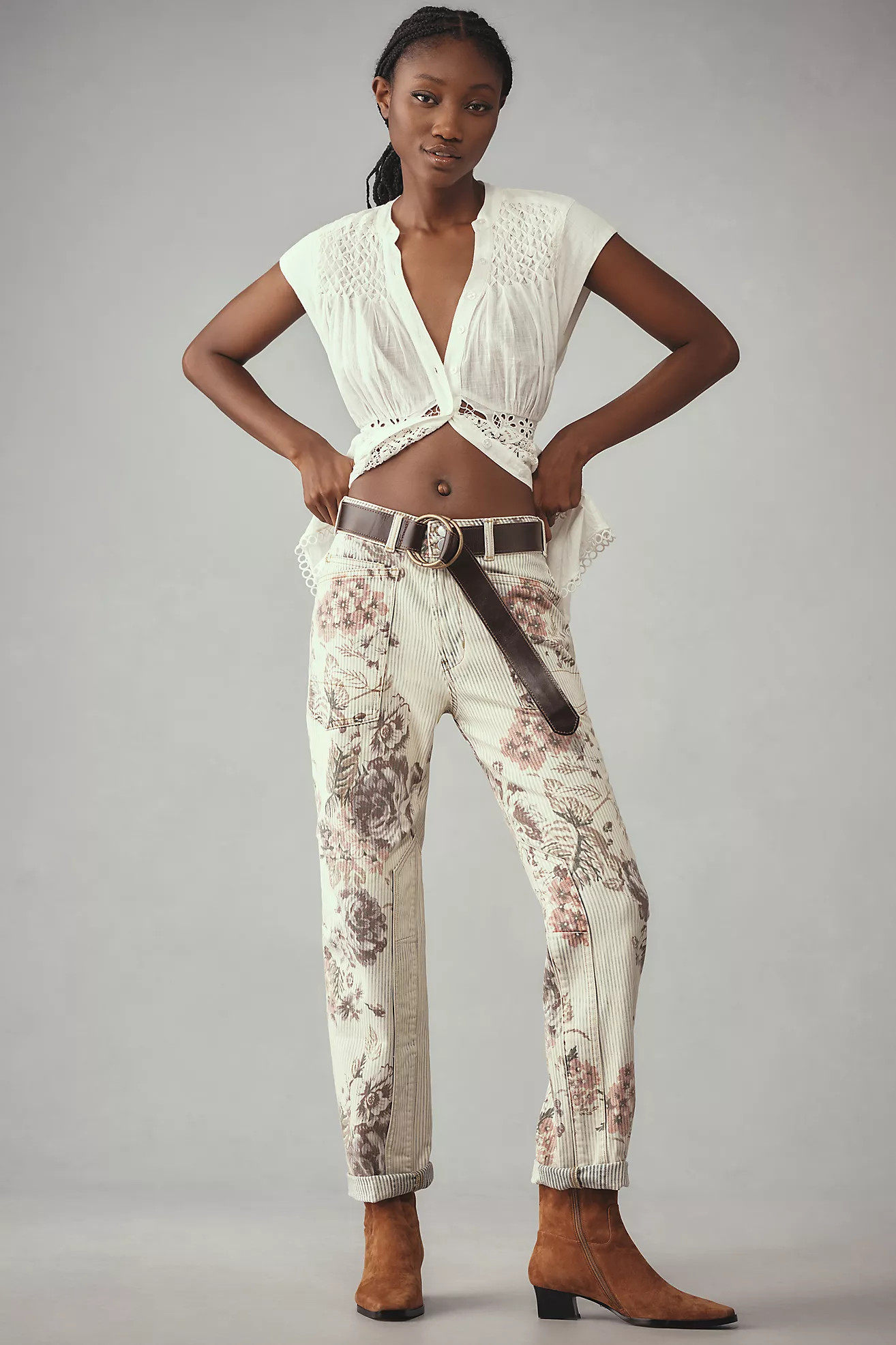 The Wanderer Mid-Rise Relaxed-Leg Jeans by Pilcro | Anthropologie (US)