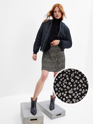 LENZING™ ECOVERO™ Wrap Mini Skirt | Gap (US)